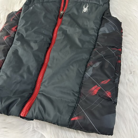 Spyder boys puffer vest jacket size 5 full zip sleeveless - Picture 2 of 9